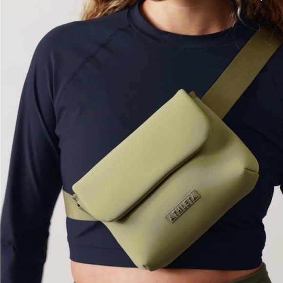 Athleta Handbags - Athleta Sage Green Crossbody Bag